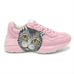 Gucci Rhyton Pink Cat Sneakers